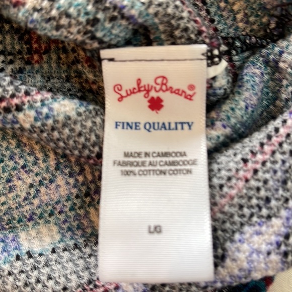 Lucky Brand Thermal Paisley Top - Picture 6 of 6